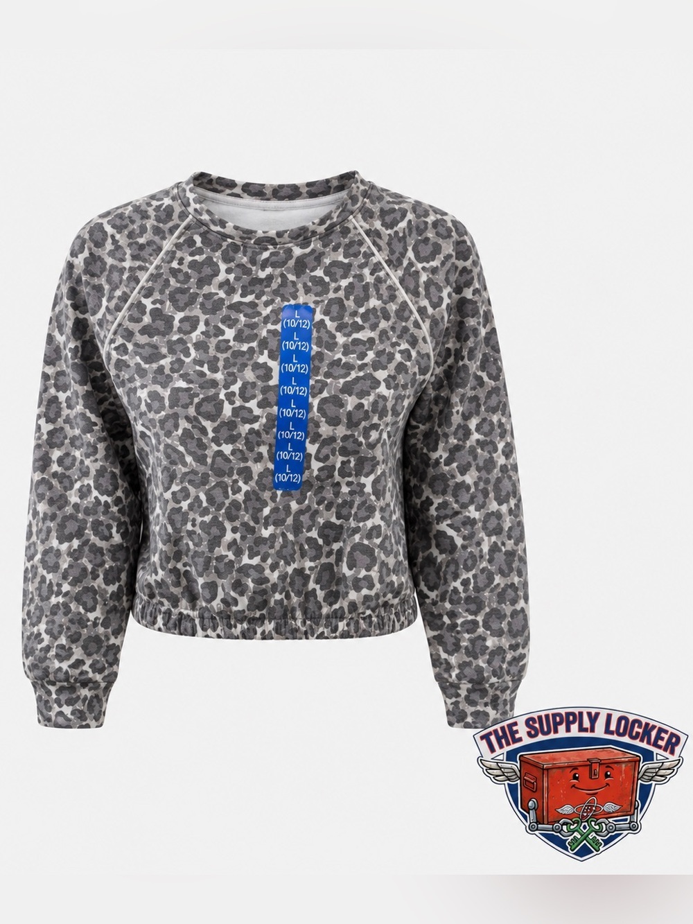 Member’s Mark Girls Sandwash Leopard Print Pullover L 10/12 NWT